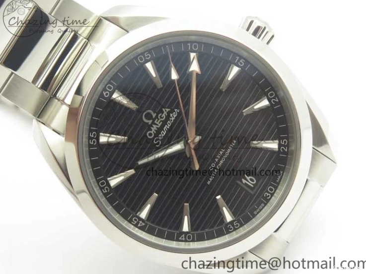 0721 Aqua Terra 150M Master Chronometers VSF 1:1 Best Edition Black Dial SS Hand on SS Bracelet A8900 Super Clone Functional 8009